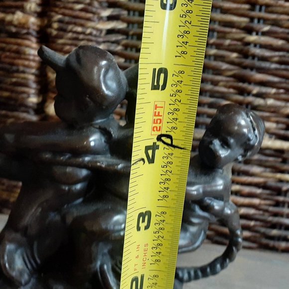 Vintage Solid Brass Tug of War Bookends - Picture 9 of 10